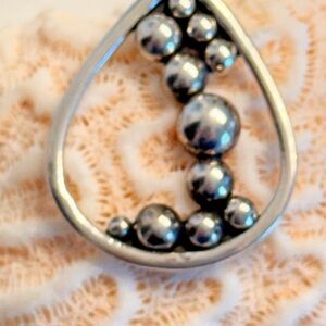 Sterling  Silver Teardrop Pendant